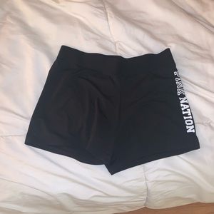 vs pink spandex yoga shorts